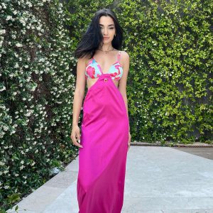 Satin-Pink-Rose-Dress